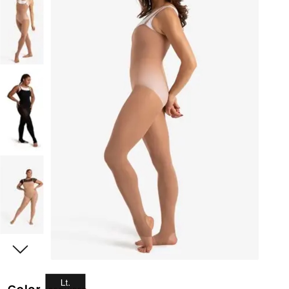 Capezio whole body tights and 2 pairs of Secret treasures regular leg tights